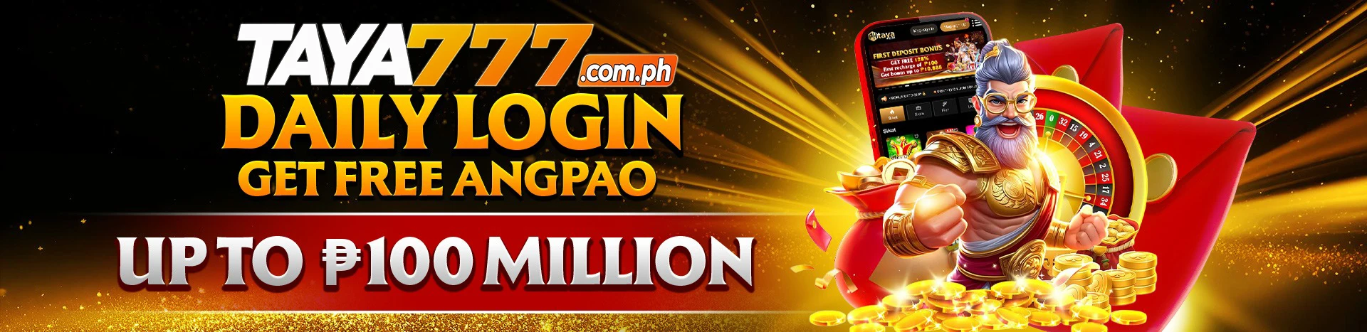 TAYA777 Banner - Online Sabong & Casino