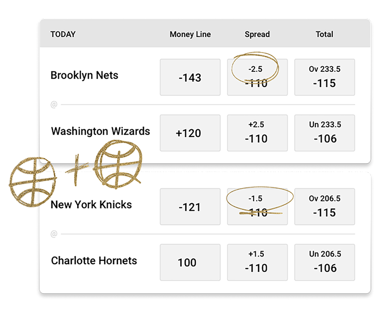 Large Parlay Ticket Example