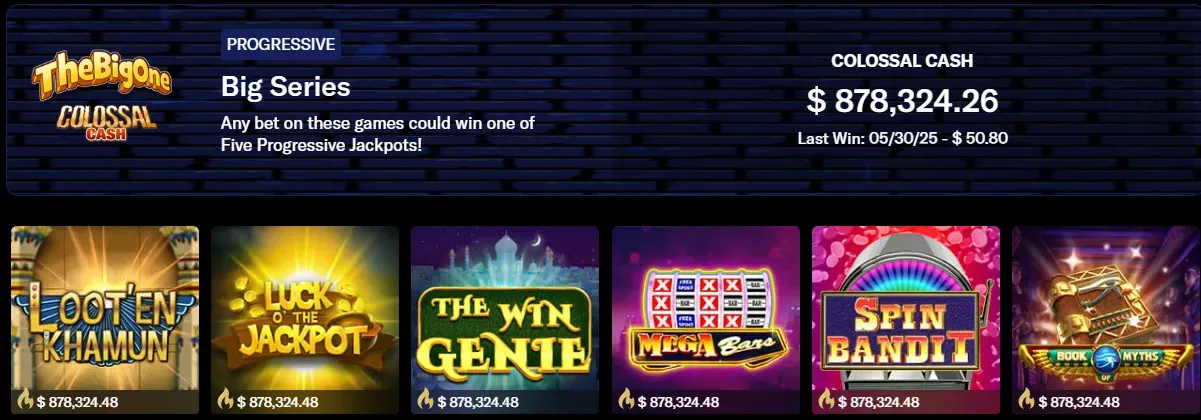 Massive Progressive Jackpots