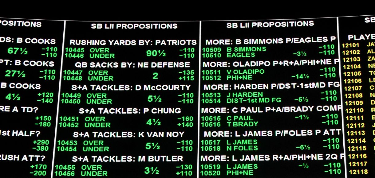 Player scoring prop bet example