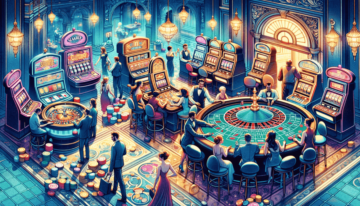Roulette and Slot Gameplay